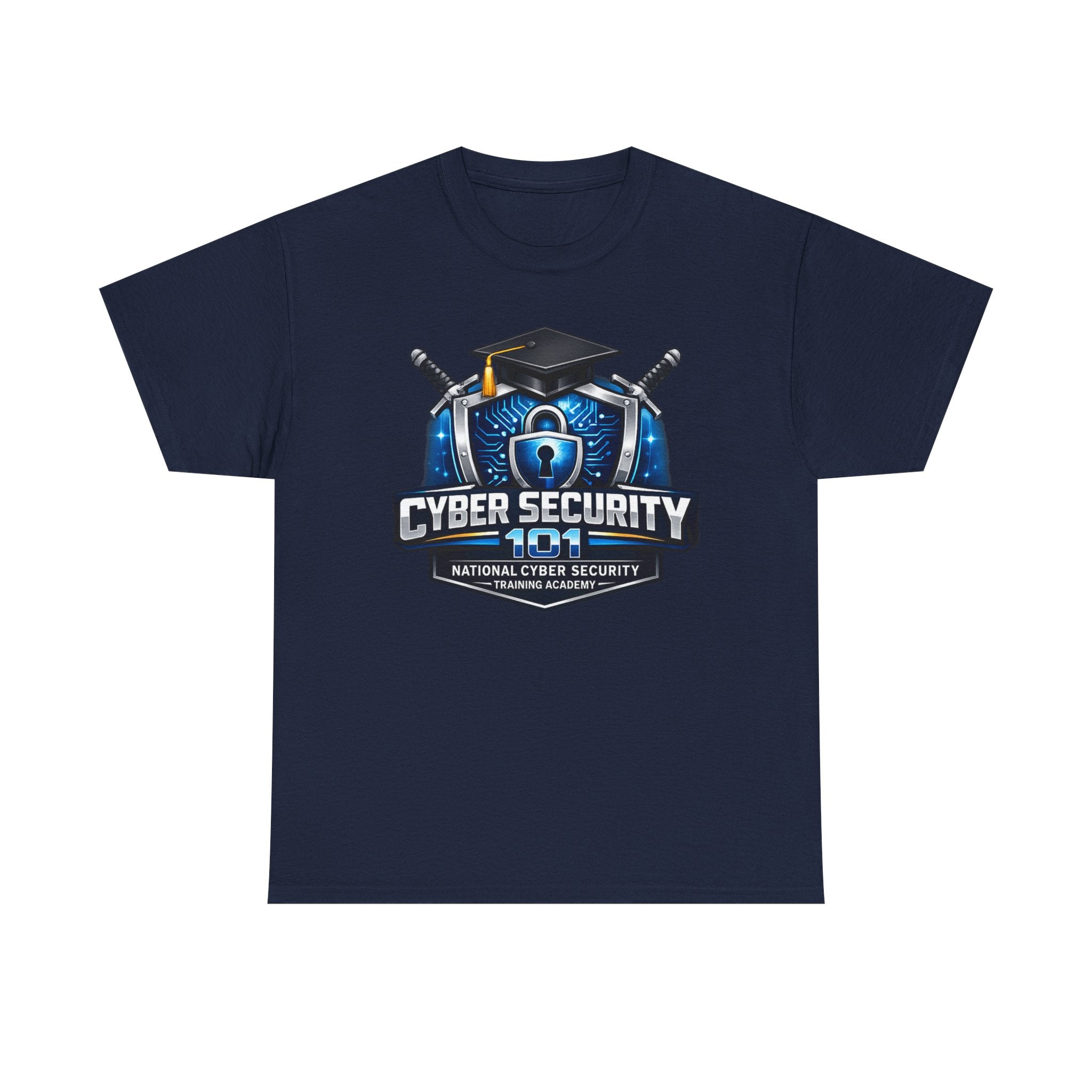 Cyber Security 101 T-Shirt — National Cyber Security Badge Tee