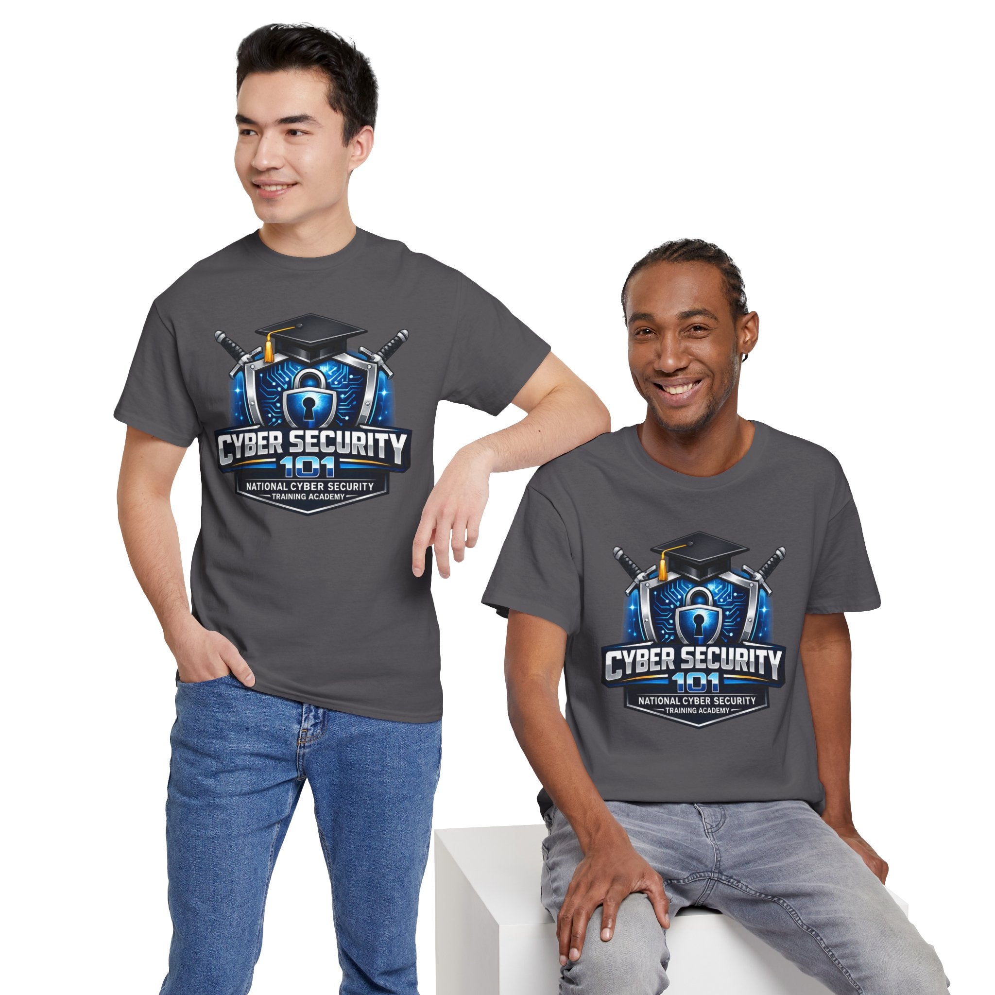 Cyber Security 101 T-Shirt — National Cyber Security Badge Tee