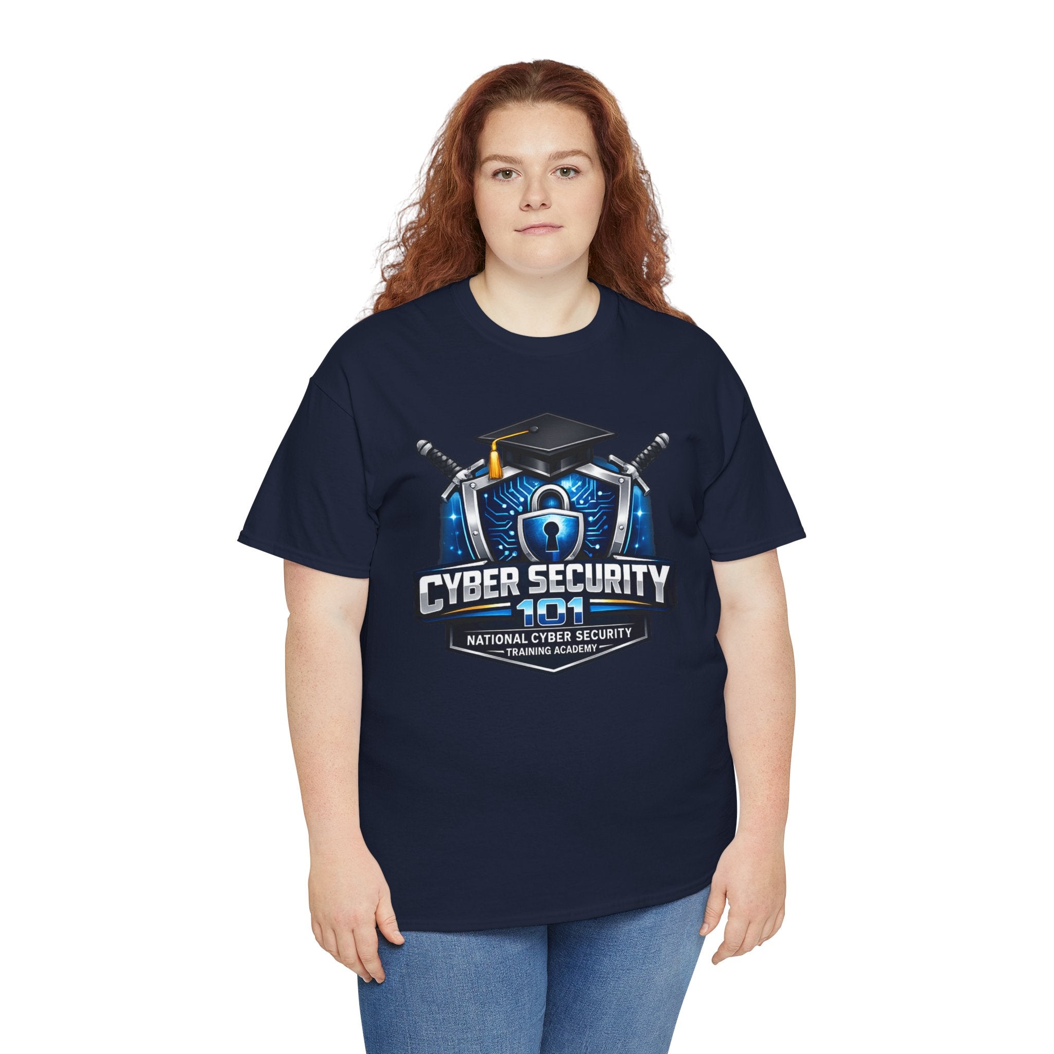 Cyber Security 101 T-Shirt — National Cyber Security Badge Tee