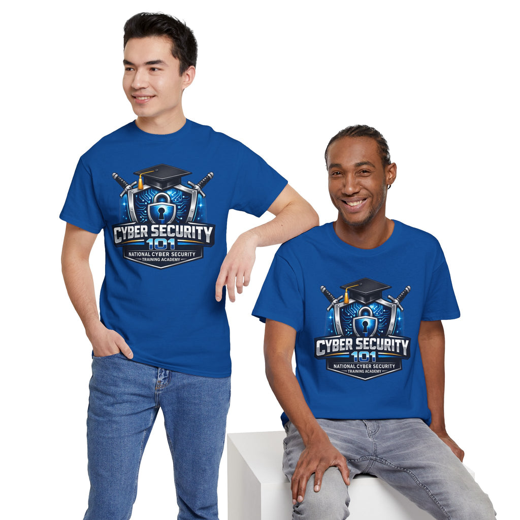 Cyber Security 101 T-Shirt — National Cyber Security Badge Tee