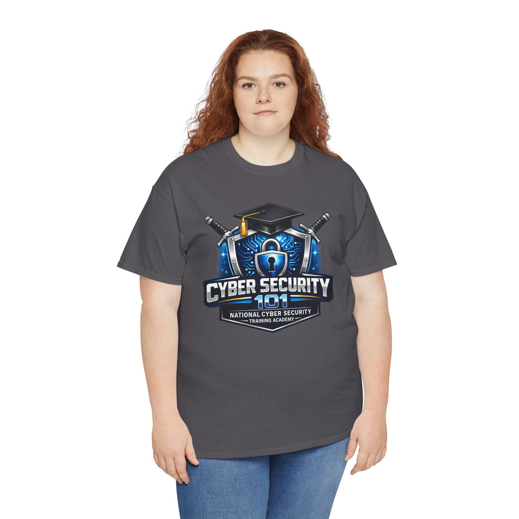 Cyber Security 101 T-Shirt — National Cyber Security Badge Tee