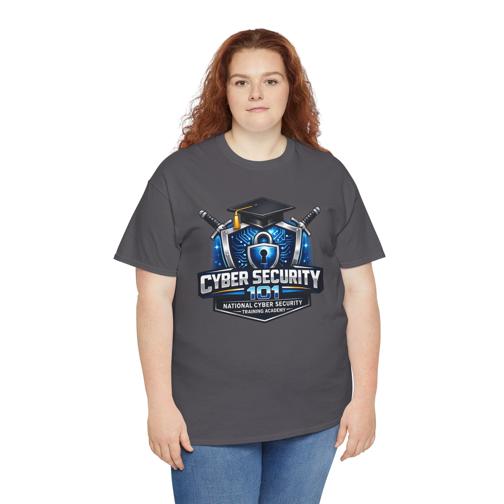 Cyber Security 101 T-Shirt — National Cyber Security Badge Tee