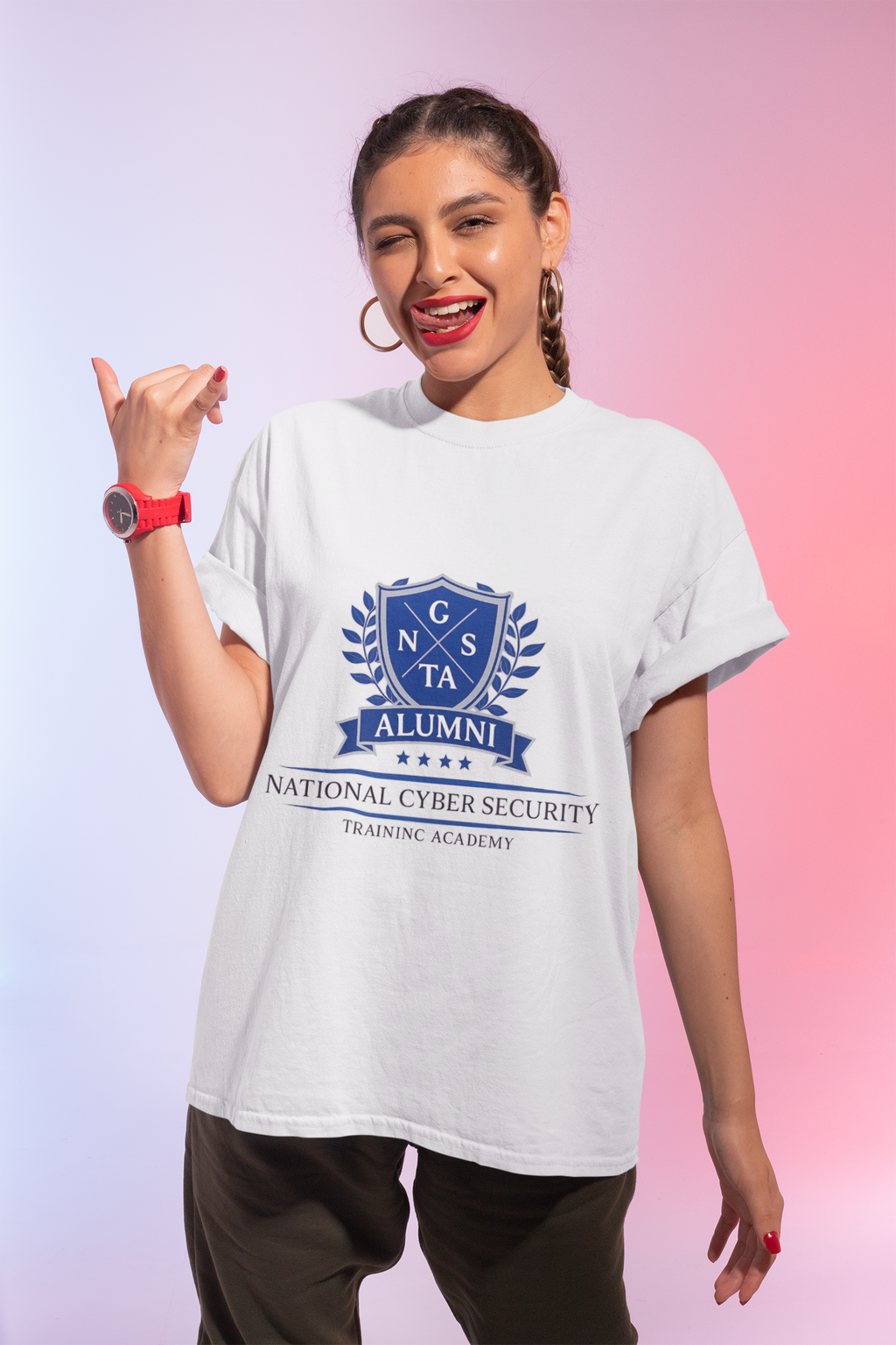 Alumni Tee - National Cyber Security Training Academy Crest