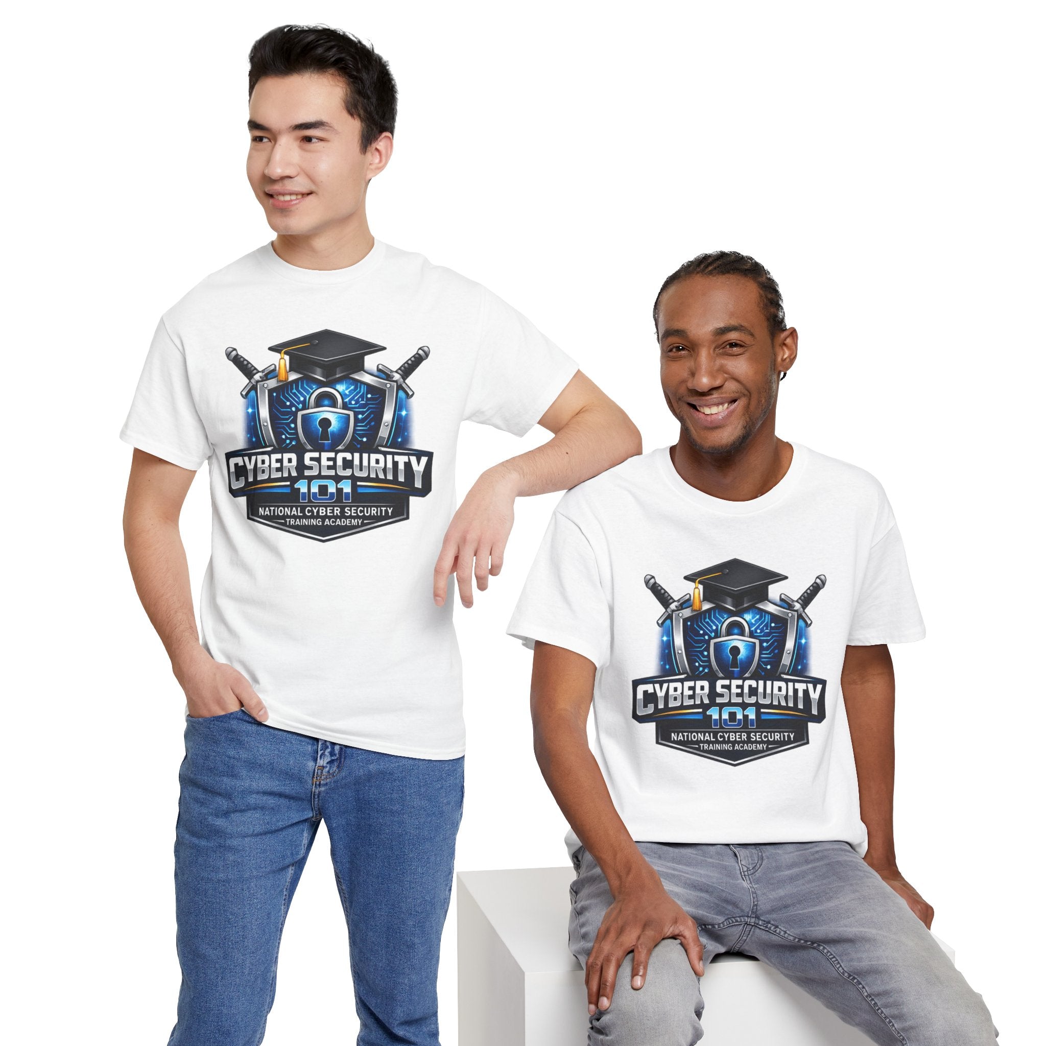 Cyber Security 101 T-Shirt — National Cyber Security Badge Tee