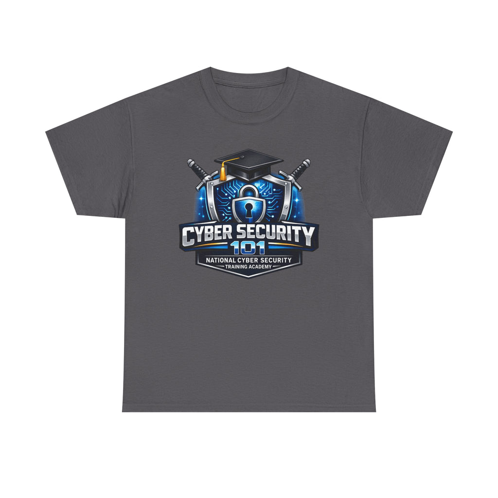 Cyber Security 101 T-Shirt — National Cyber Security Badge Tee