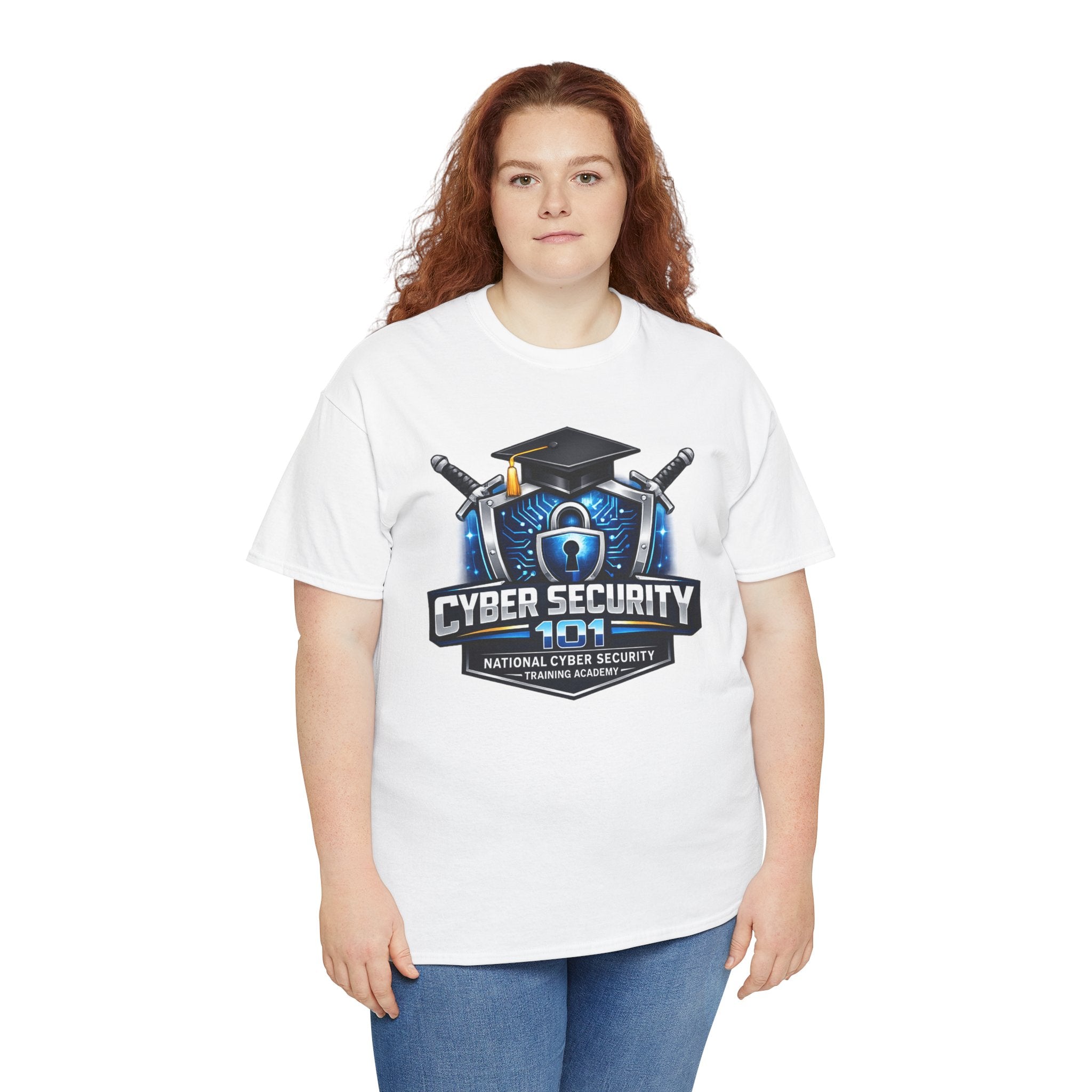 Cyber Security 101 T-Shirt — National Cyber Security Badge Tee