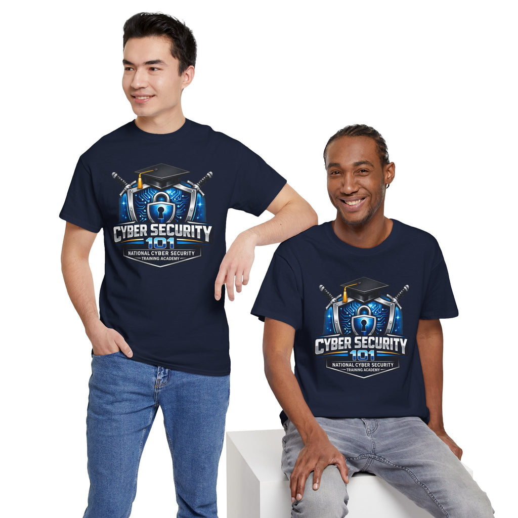 Cyber Security 101 T-Shirt — National Cyber Security Badge Tee