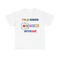 I'm @ Coder BYTECH! - Programmer T-Shirt – Tech Coding Graphic Tee, Unisex, Soft Cotton